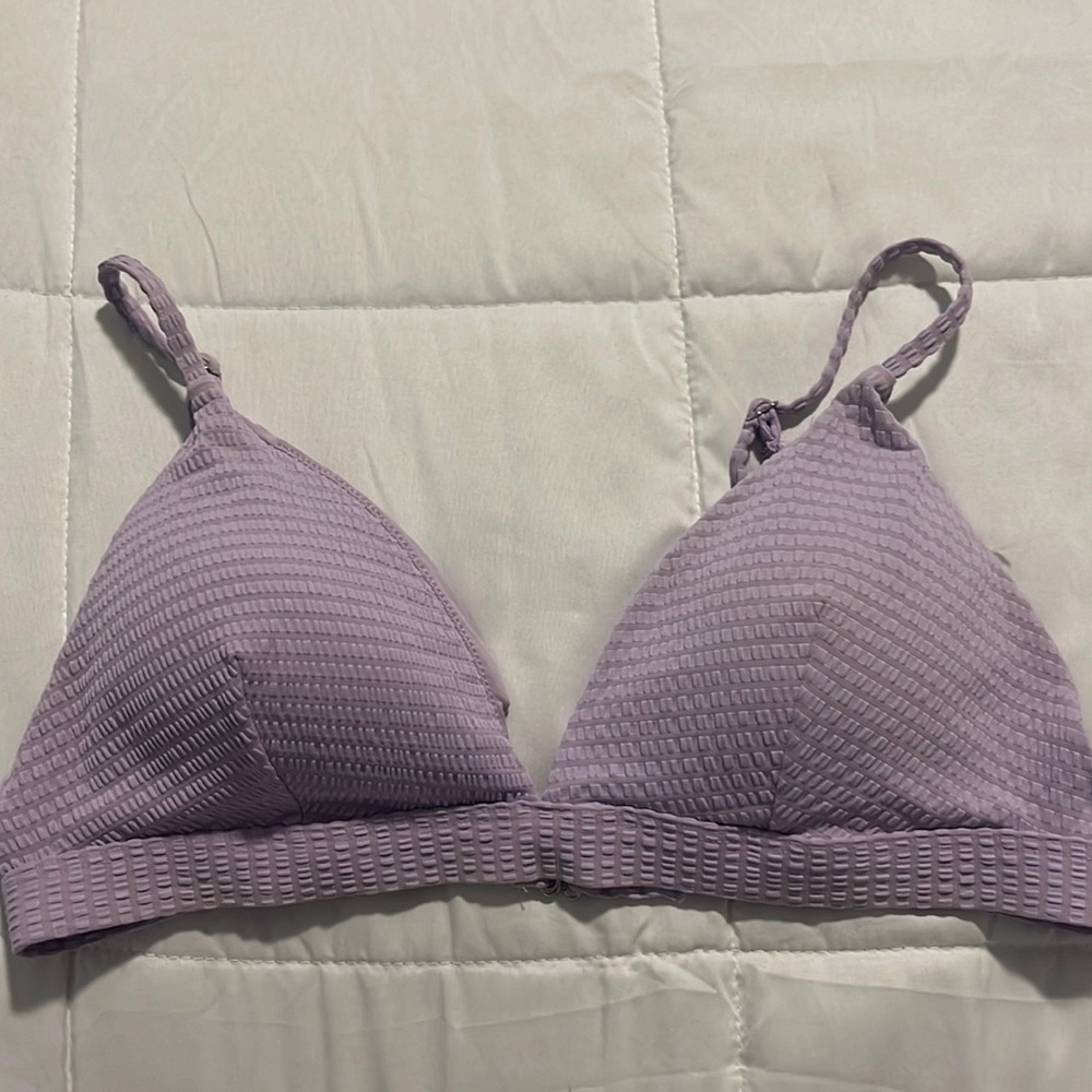 purple bikini top
